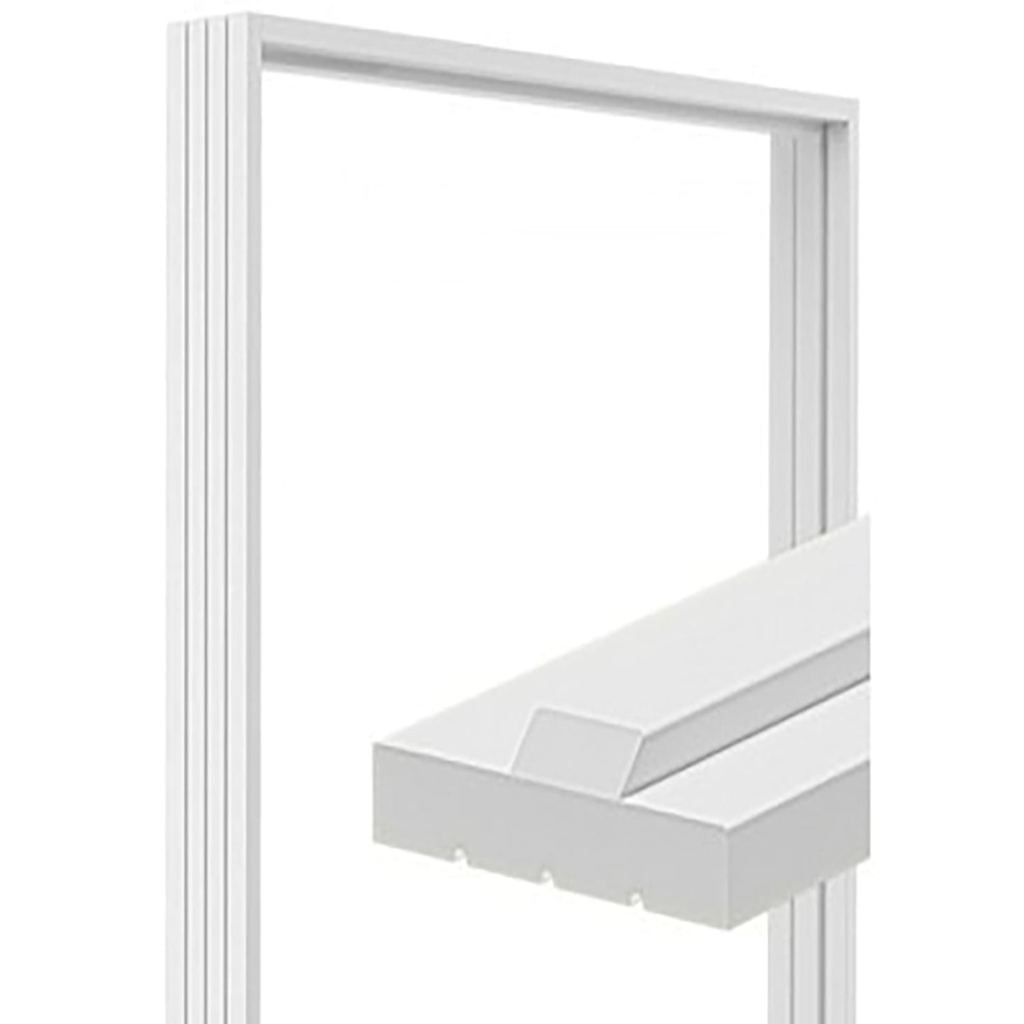 Shaker 1+2 Panel Solid Core White Interior Door Slab