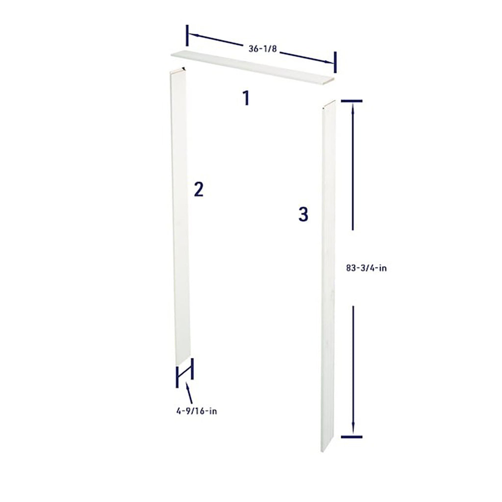 Jamb Kit Primed White Pine with two Jambs, one Header and three Eased Edge Door Stops