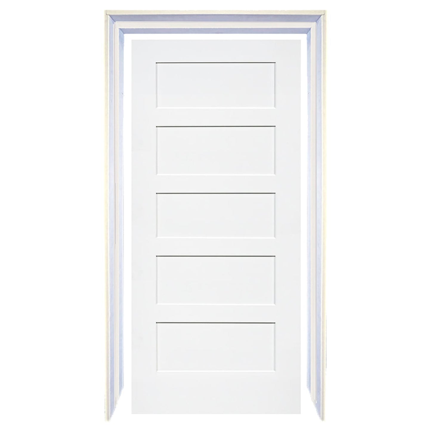 Shaker 5 Panel Solid Core White Interior Door Slab