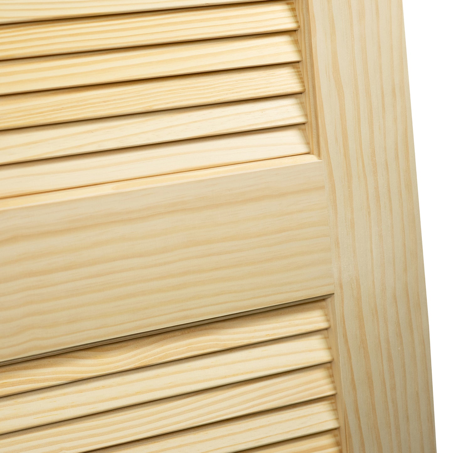 Traditional Louver Louver Solid Pine Unfinished Interior Door Slab