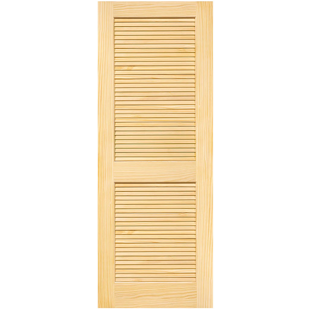 Traditional Louver Louver Solid Pine Unfinished Interior Door Slab