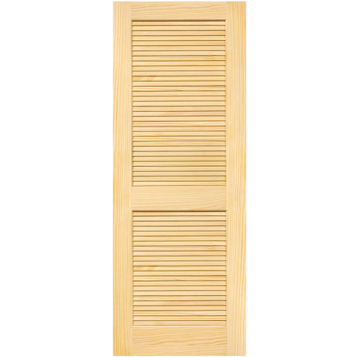 Traditional Louver Louver Solid Pine Unfinished Interior Door Slab