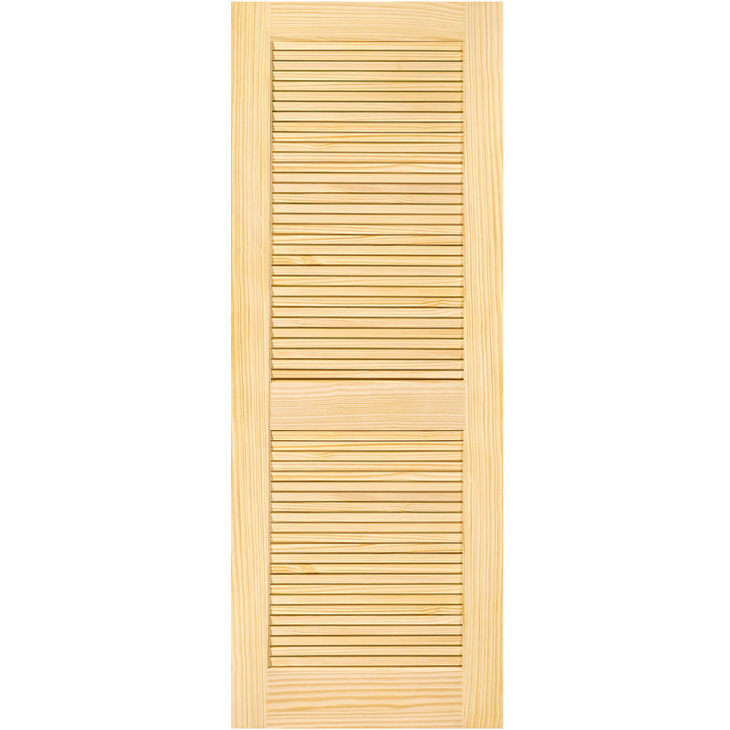 Traditional Louver Louver Solid Pine Unfinished Interior Door Slab