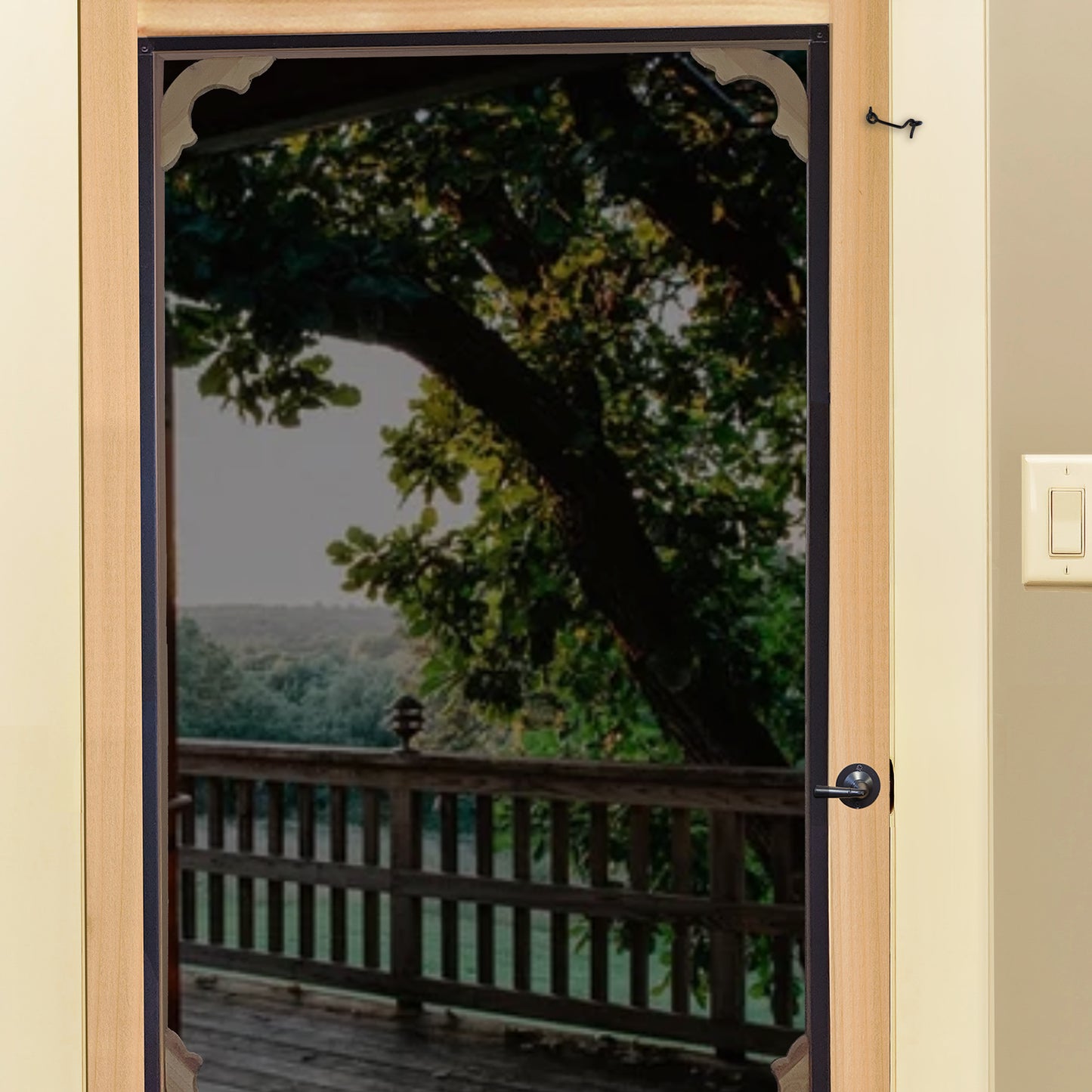 Hardware Screen Door 3-Hinge Self Closing