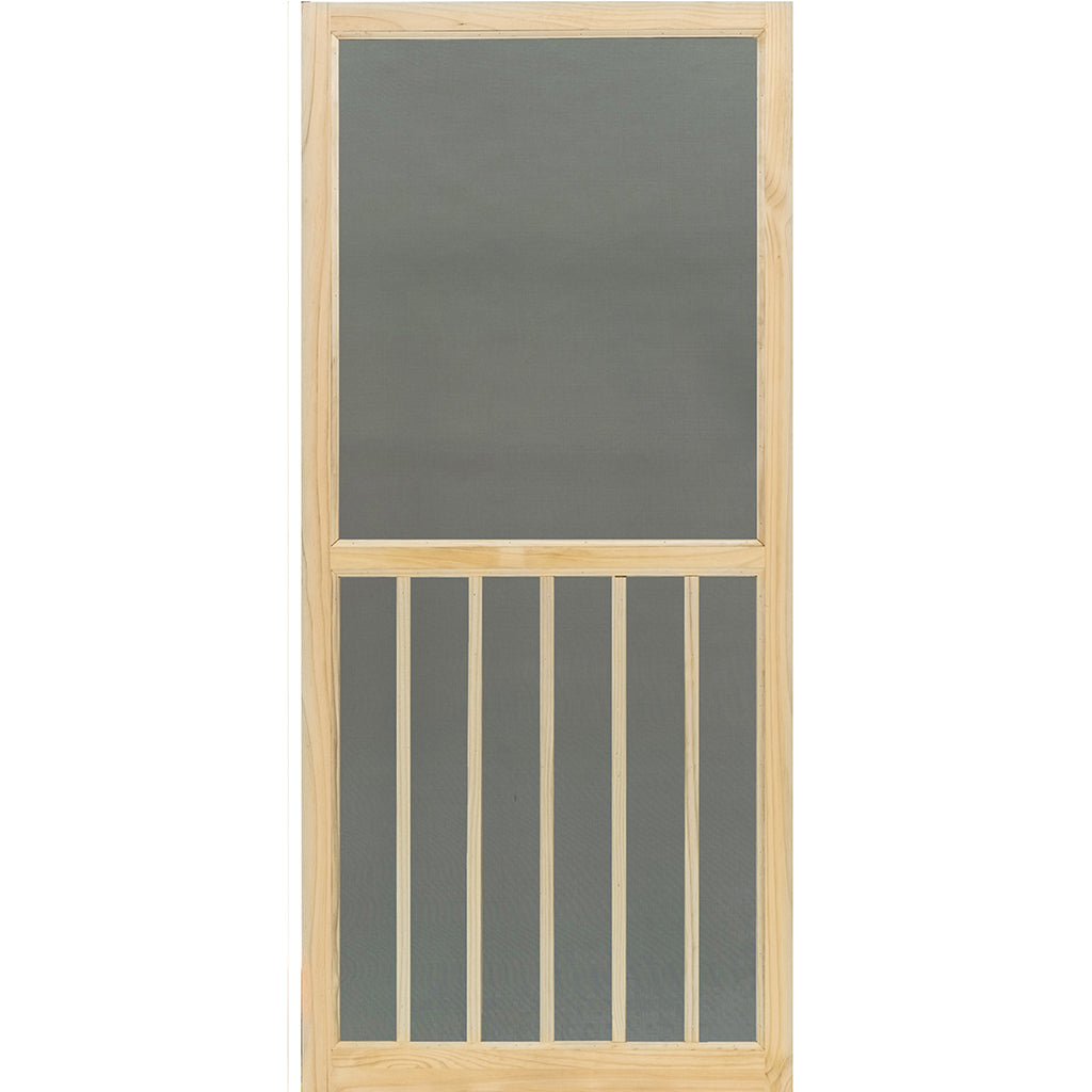 Screen Door Wood 5-Bar Stainable