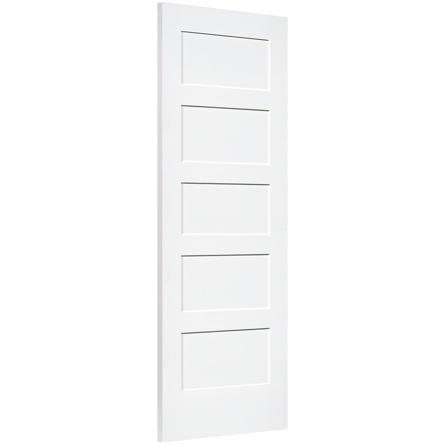 Shaker 5 Panel Solid Core White Interior Door Slab