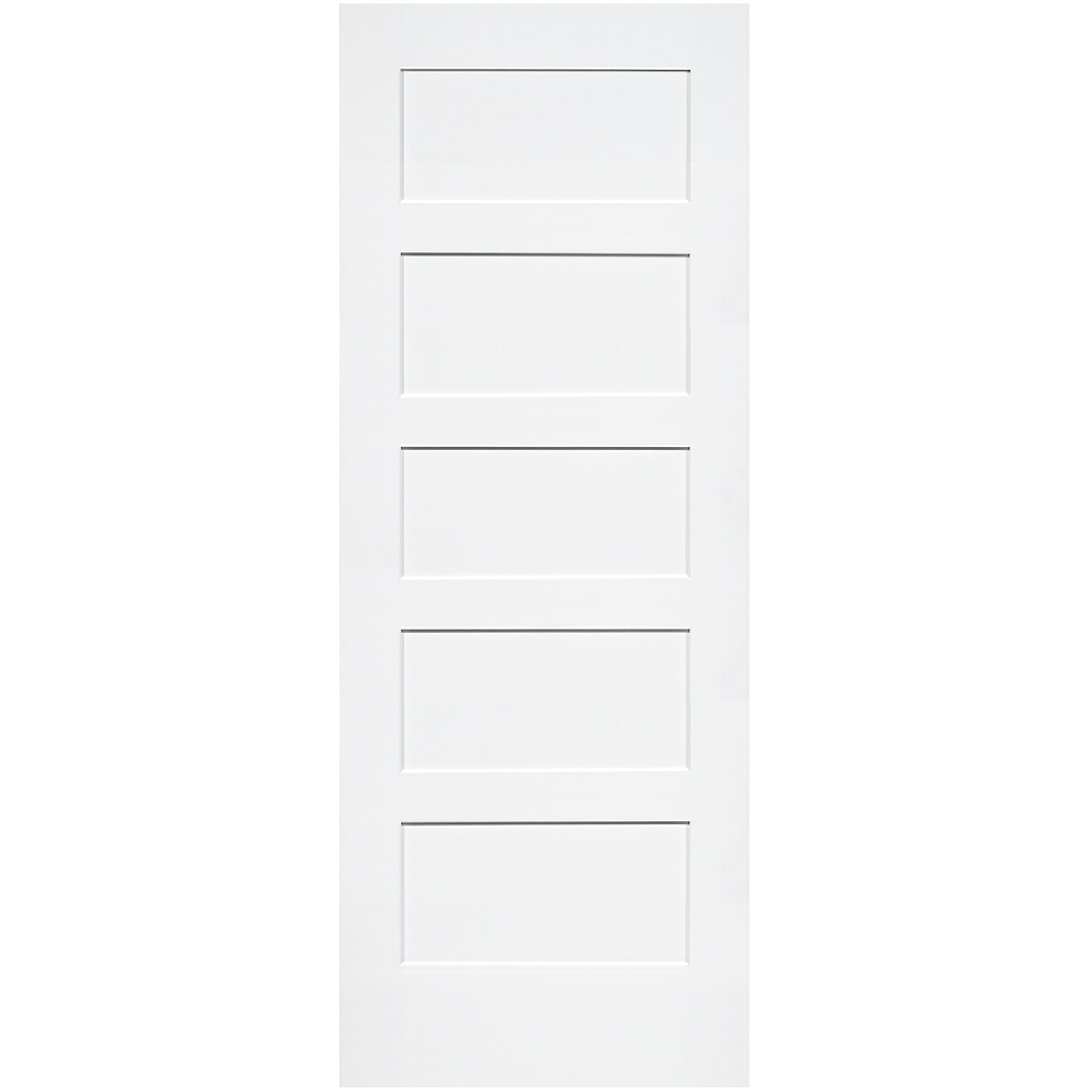 Shaker 5 Panel Solid Core White Interior Door Slab