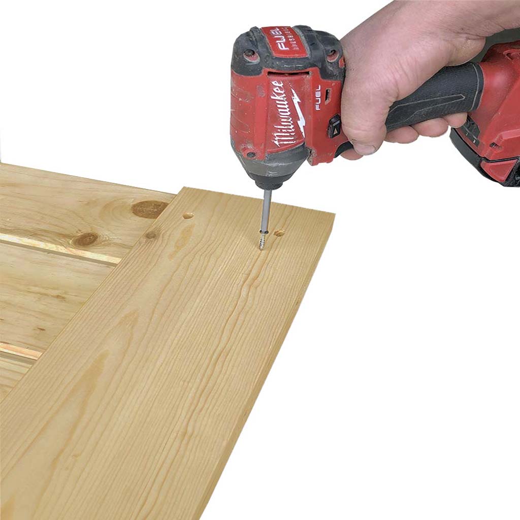 K-Bar Solid Pine Core Unfinished Interior Barn Door Slab DIY Kit