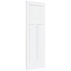 Shaker 1+2 Panel Solid Core White Interior Door Slab