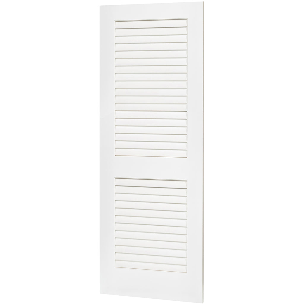 Plantation Louver Louver Solid Core White Interior Door Slab