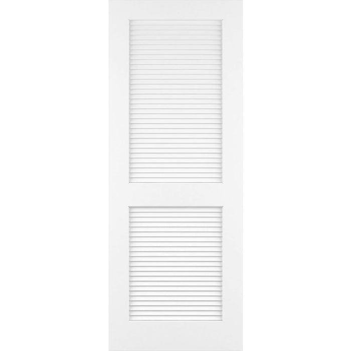 Traditional Louver Louver Solid Core White Interior Door Slab