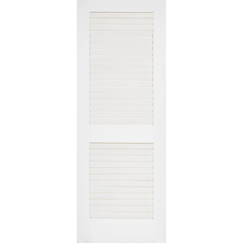 Plantation Louver Louver Solid Core White Interior Door Slab
