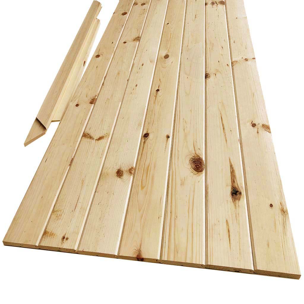 K-Bar Solid Pine Core Unfinished Interior Barn Door Slab DIY Kit