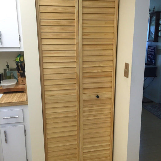 Customer Share - Plantation Clear Louver Louver Bi-fold Door