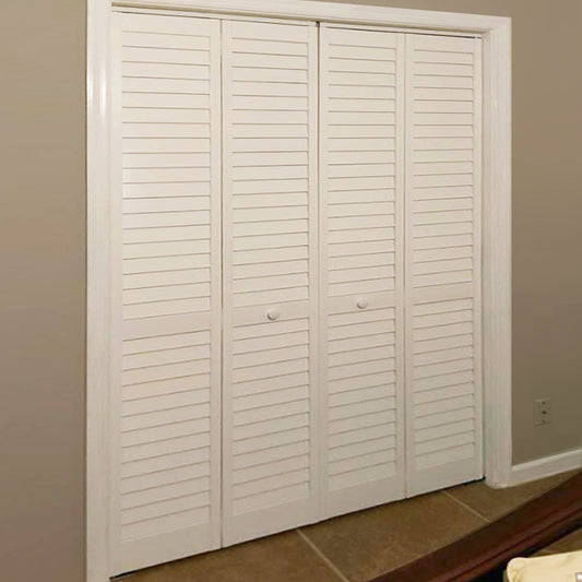 Customer Share - Plantation White Louver Louver Bi-Fold Doors