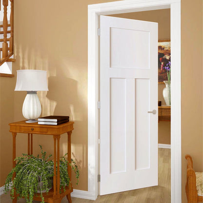 Shaker 1+2 Panel Solid Core White Interior Door Slab