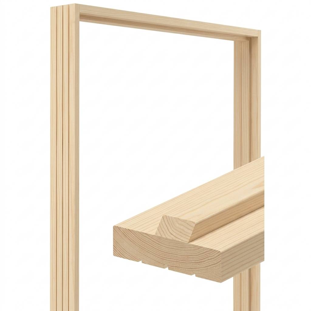 6-Panel Colonial Knotty Pine Unfinished Interior Door Slab