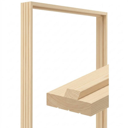 6-Panel Colonial Knotty Pine Unfinished Interior Door Slab