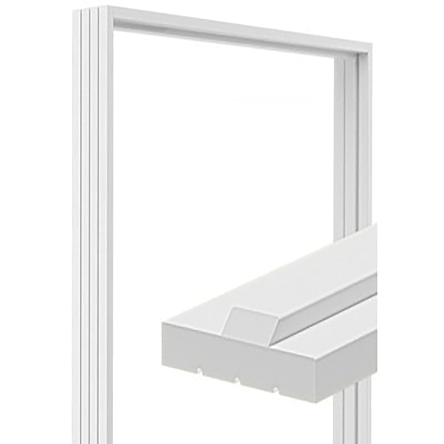 Shaker 1+2 Panel Solid Core White Interior Door Slab