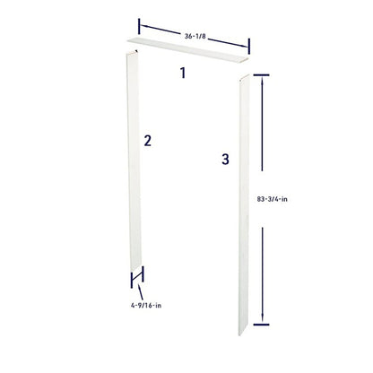 Jamb Kit Primed White Pine with two Jambs, one Header and three Ogee WM947 Door Stops