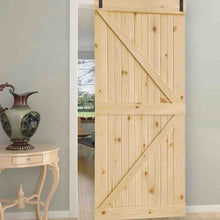 K-Bar Solid Pine Core Unfinished Interior Barn Door Slab DIY Kit