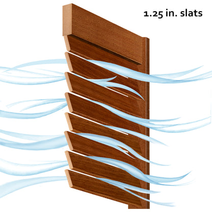 Traditional Louver Panel Solid Unfinished Pine Interior Door Slab