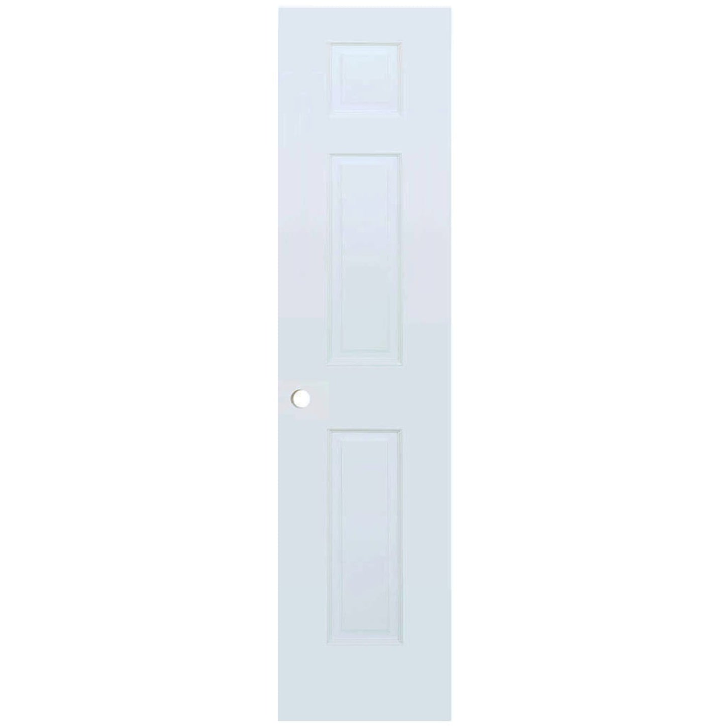 6-Panel Colonial White Interior Door Slab with Bore Hole