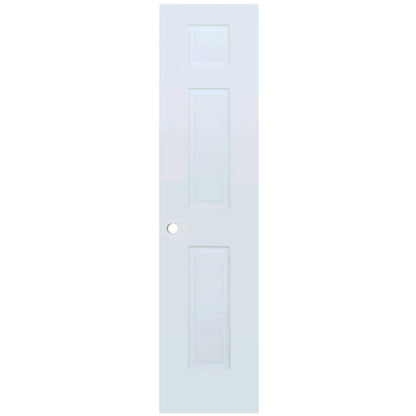 6-Panel Colonial White Interior Door Slab with Bore Hole