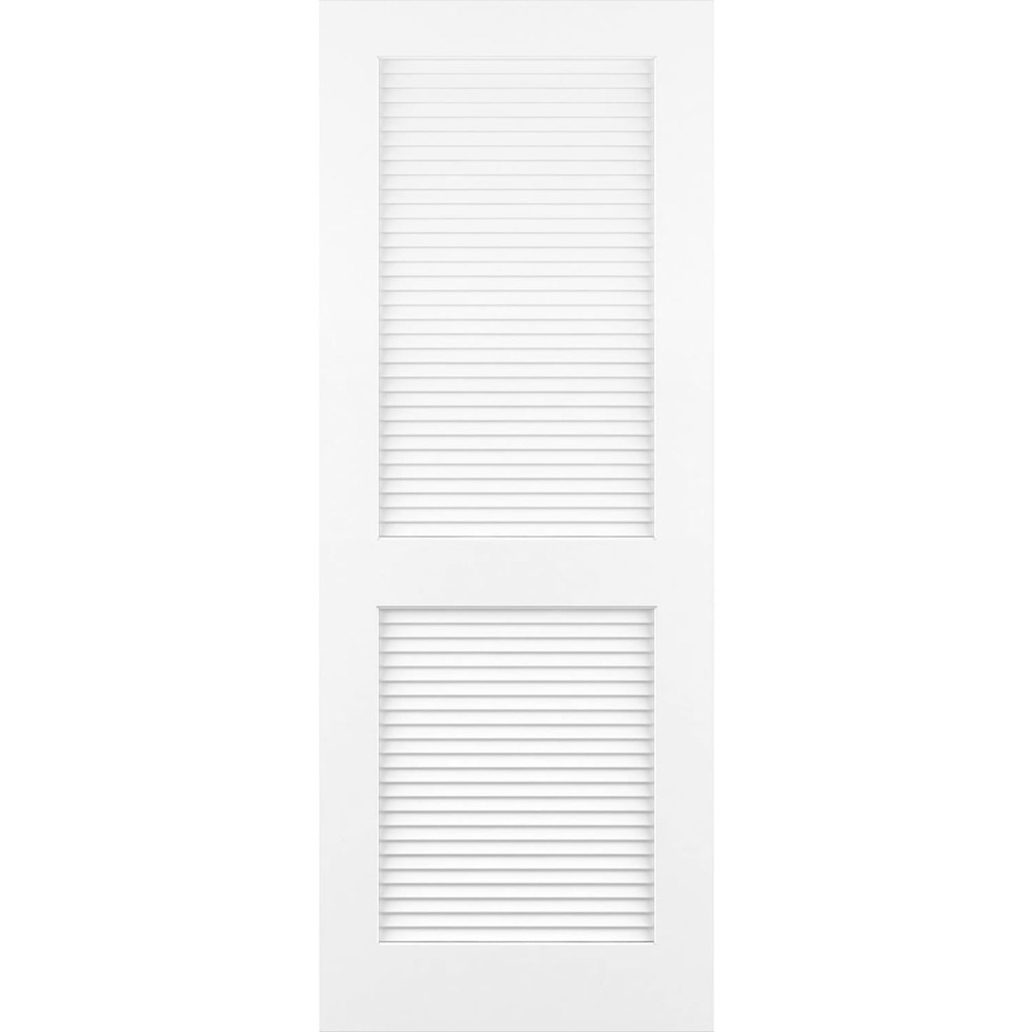 Traditional Louver Louver Solid Core White Interior Door Slab