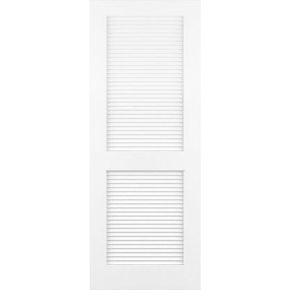 Traditional Louver Louver Solid Core White Interior Door Slab