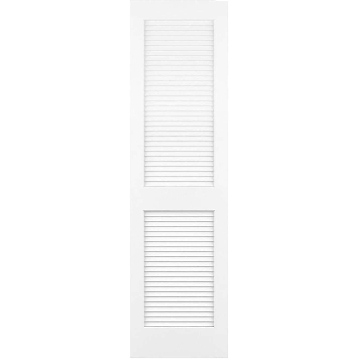 Traditional Louver Louver Solid Core White Interior Door Slab
