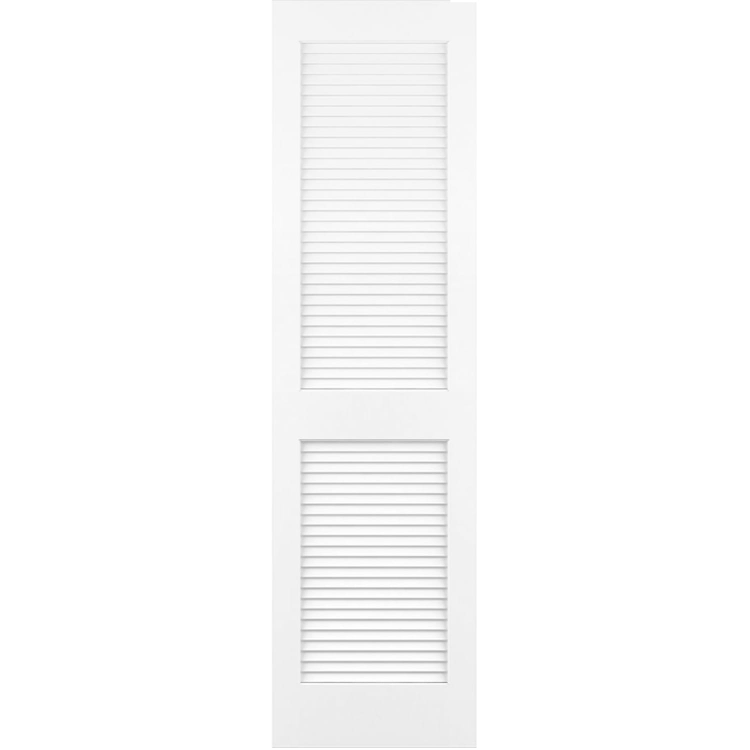 Traditional Louver Louver Solid Core White Interior Door Slab