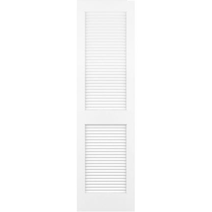Traditional Louver Louver Solid Core White Interior Door Slab