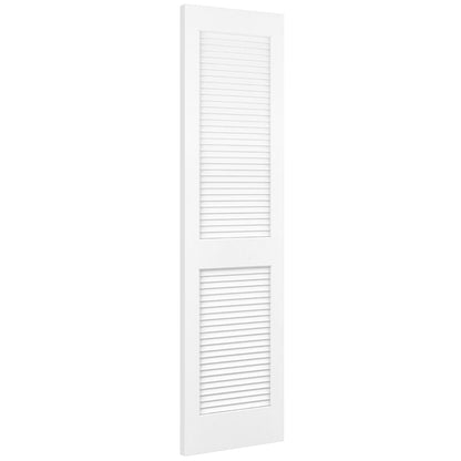 Traditional Louver Louver Solid Core White Interior Door Slab
