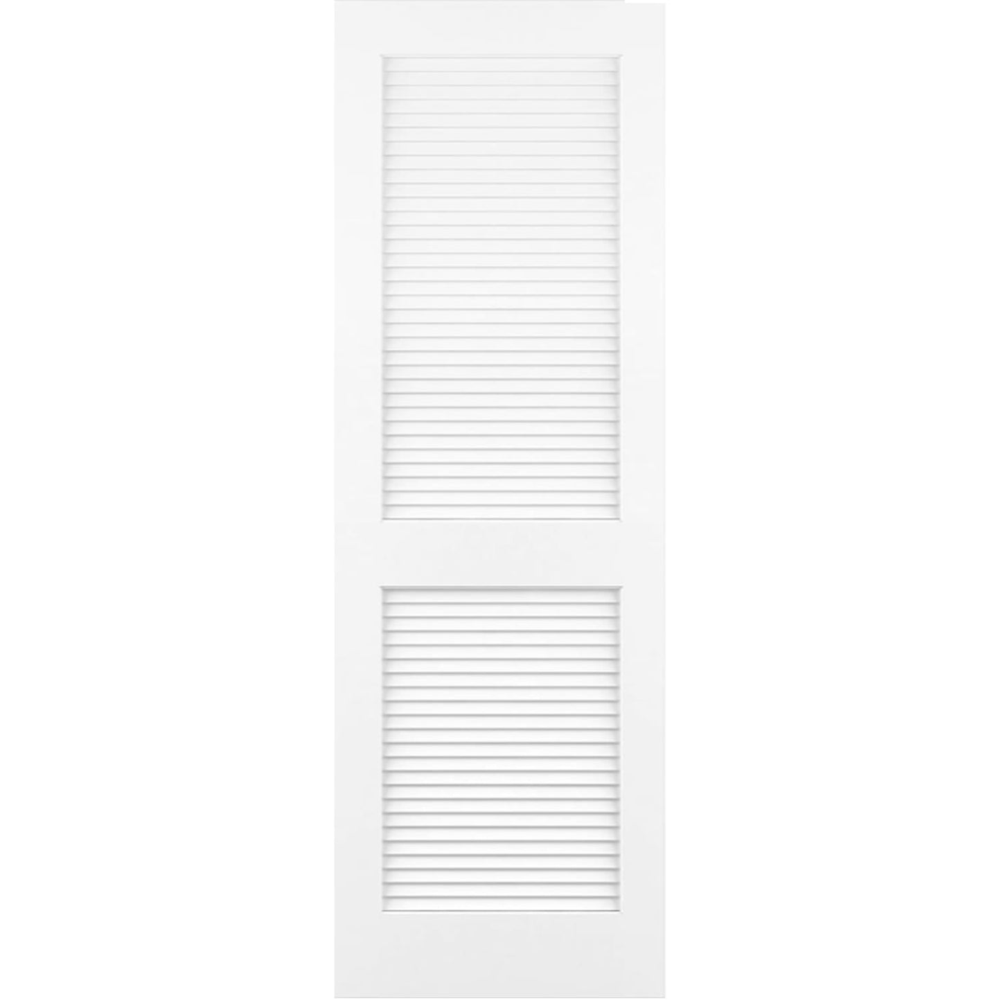 Traditional Louver Louver Solid Core White Interior Door Slab