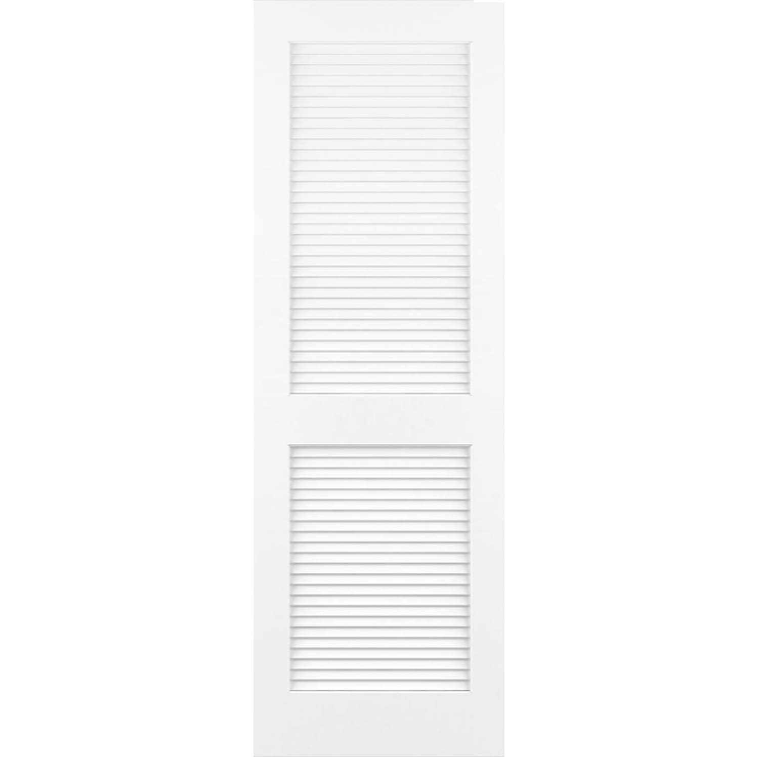 Traditional Louver Louver Solid Core White Interior Door Slab