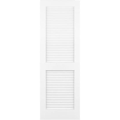Traditional Louver Louver Solid Core White Interior Door Slab