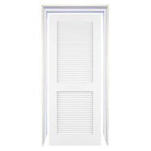 Traditional Louver Louver Solid Core White Interior Door Slab