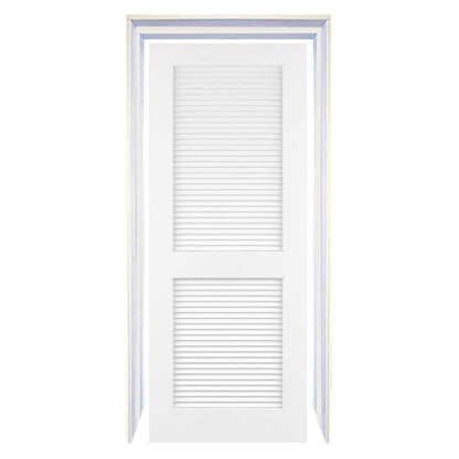 Traditional Louver Louver Solid Core White Interior Door Slab