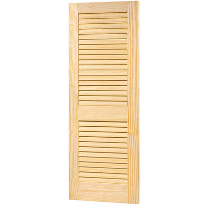 Plantation Louver Louver Solid Pine Unfinished Interior Door Slab