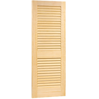 Plantation Louver Louver Solid Pine Unfinished Interior Door Slab