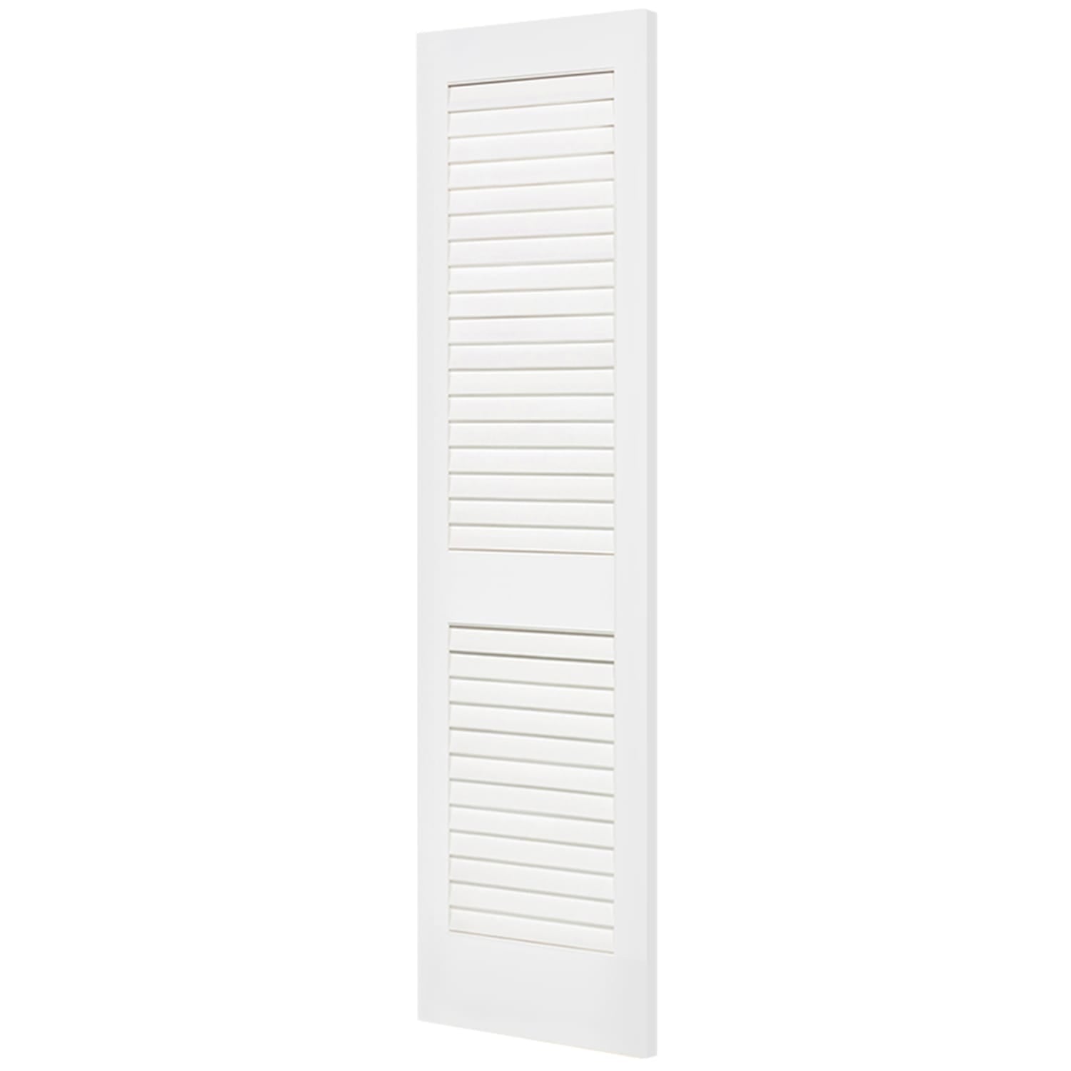 Plantation Louver Louver Solid Core White Interior Door Slab