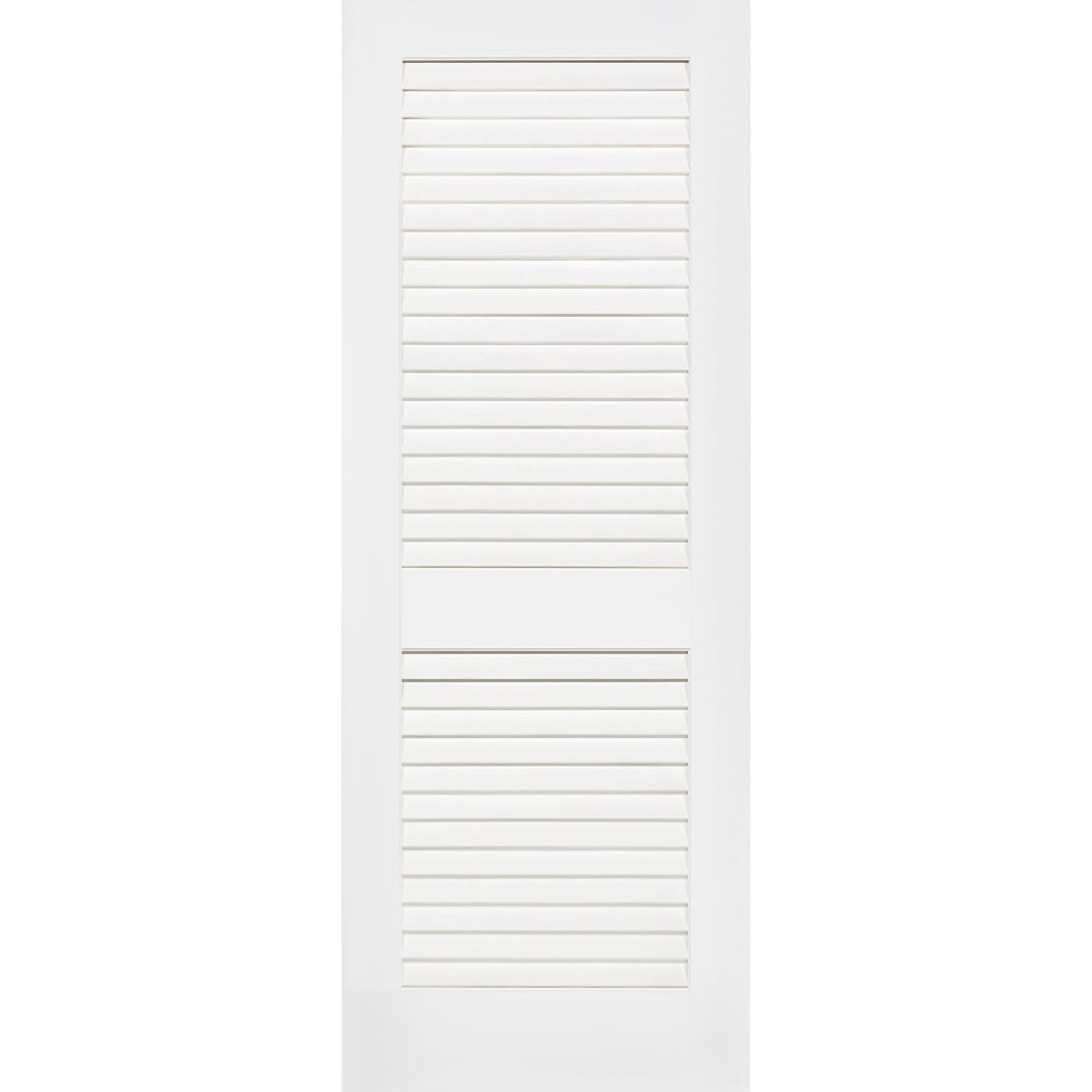 Plantation Louver Louver Solid Core White Interior Door Slab