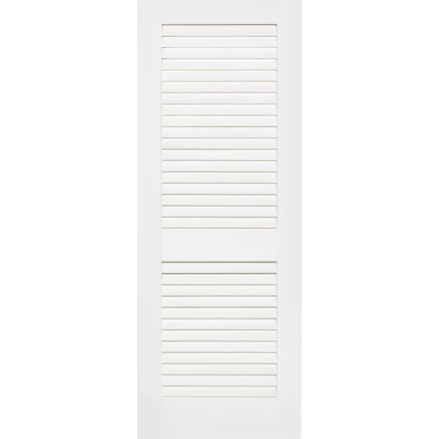 Plantation Louver Louver Solid Core White Interior Door Slab
