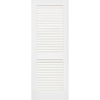 Plantation Louver Louver Solid Core White Interior Door Slab