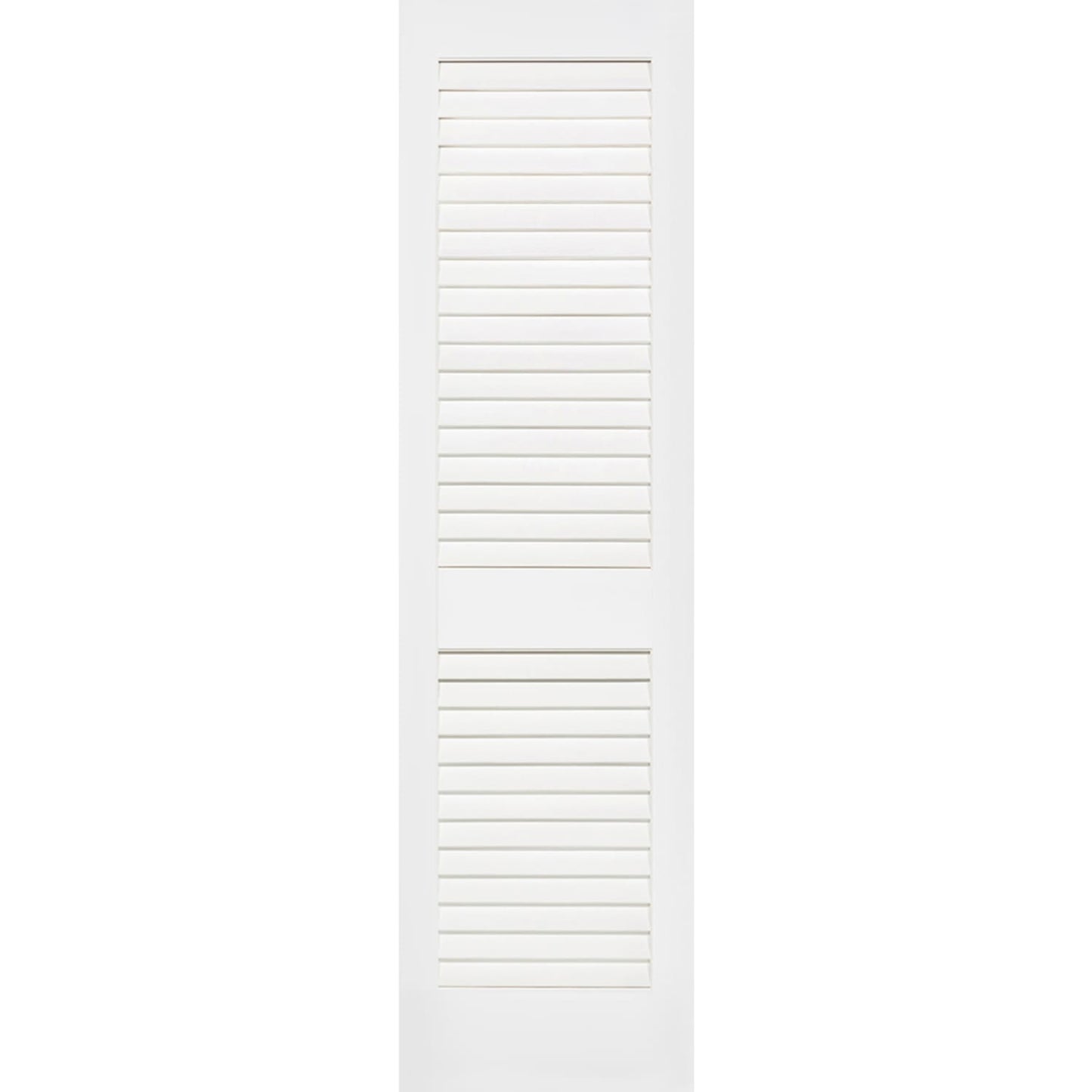 Plantation Louver Louver Solid Core White Interior Door Slab