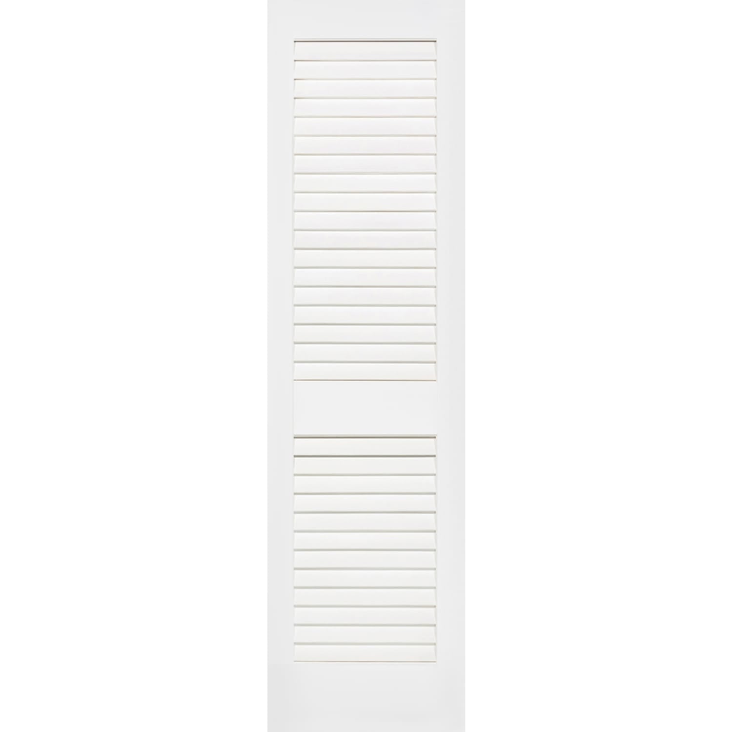 Plantation Louver Louver Solid Core White Interior Door Slab