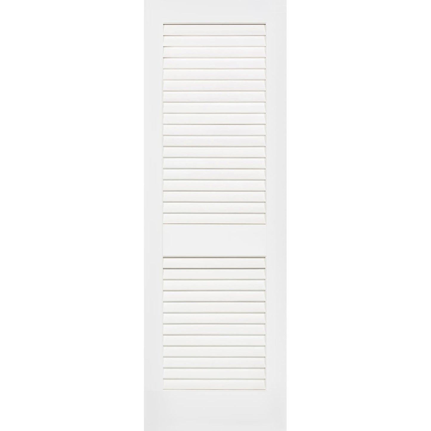 Plantation Louver Louver Solid Core White Interior Door Slab