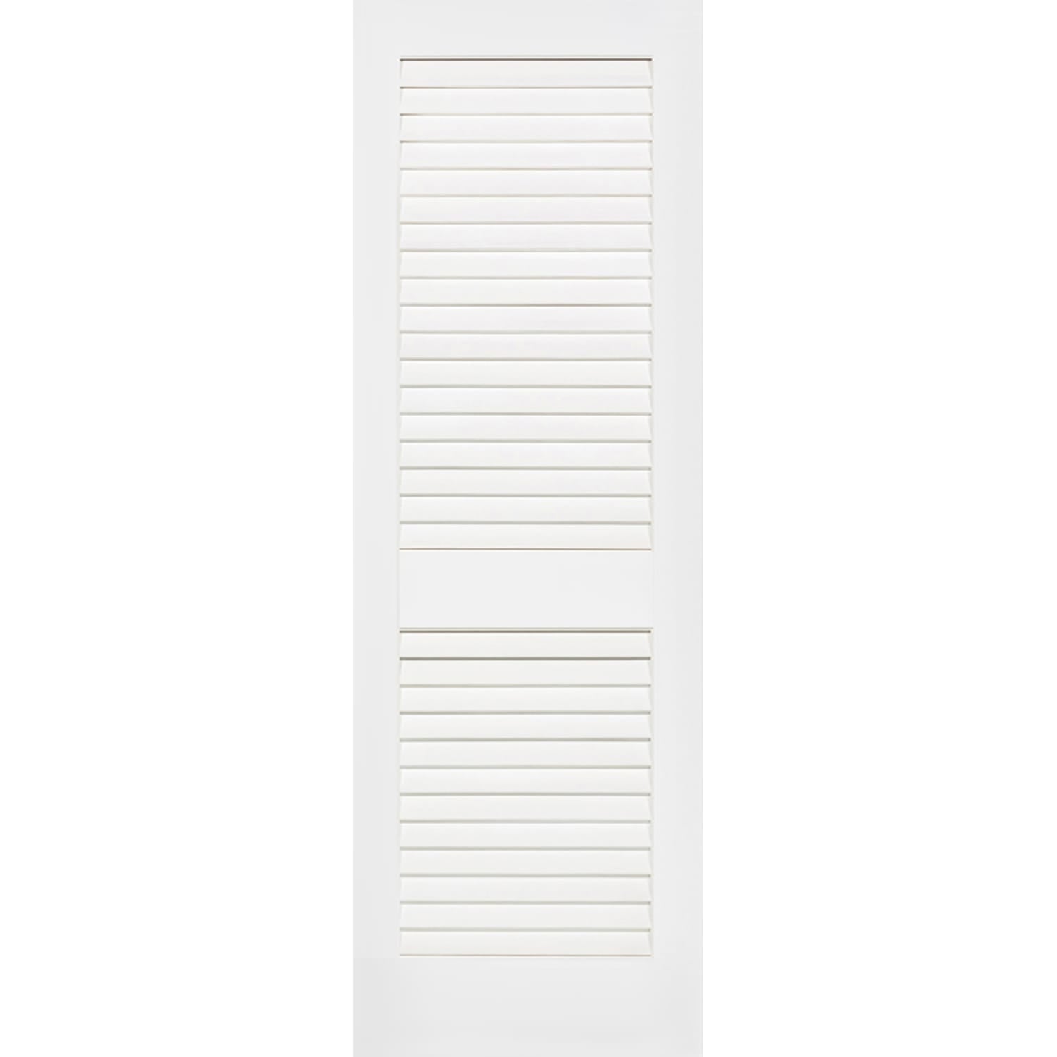 Plantation Louver Louver Solid Core White Interior Door Slab