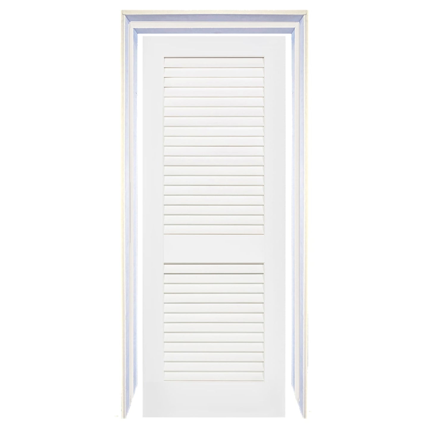 Plantation Louver Louver Solid Core White Interior Door Slab